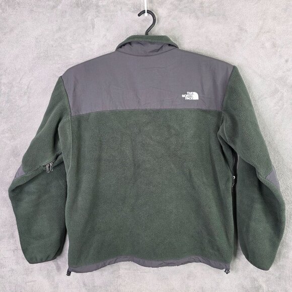 Mens The North Face Polartec Full Zip Fleece Jacket Green Gray Polyester Size L - Picture 6 of 9